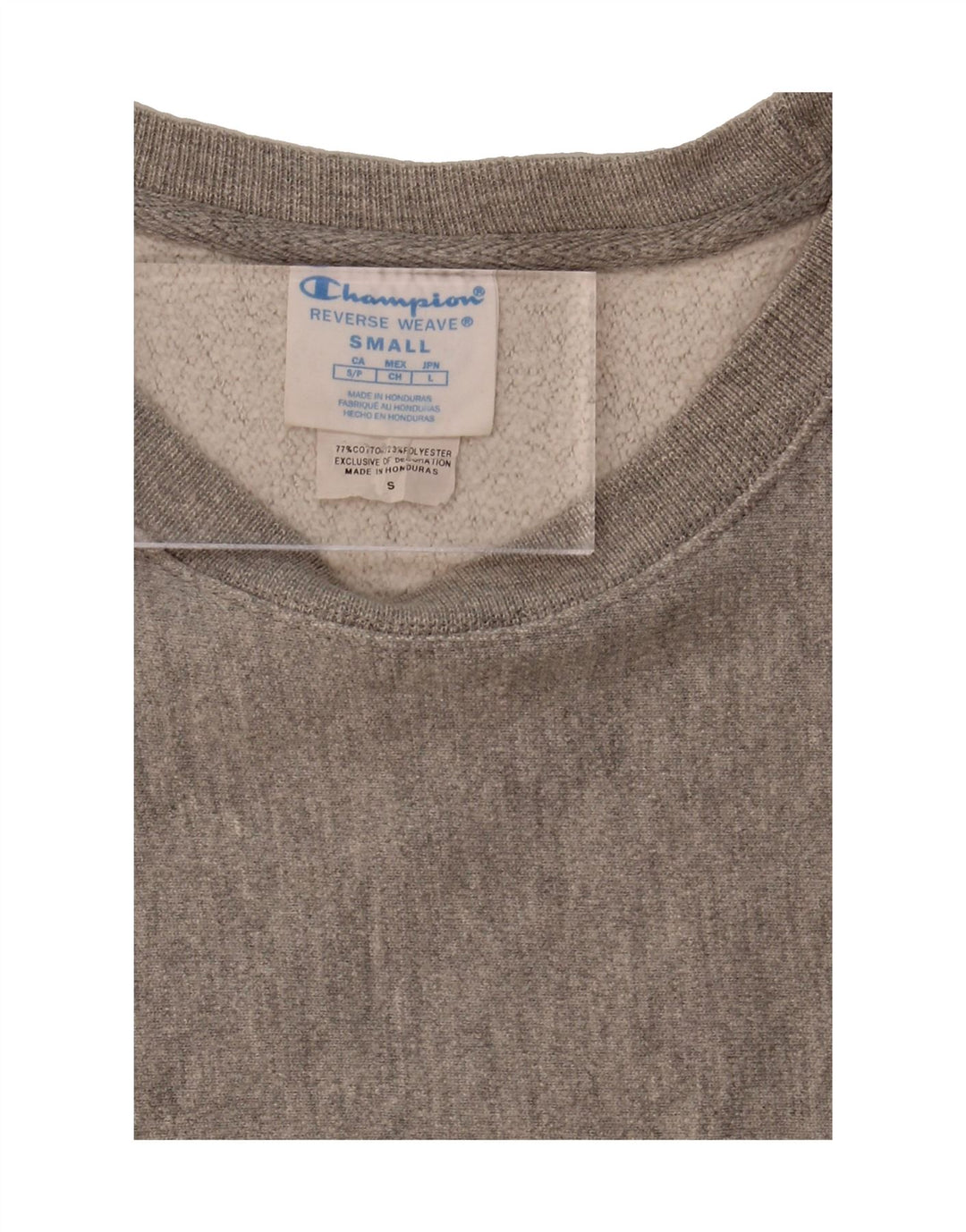 CHAMPION Womens Oversized Sweatshirt Jumper UK 10 Small Grey Cotton Vintage Champion and Second-Hand Champion from Messina Hembry 