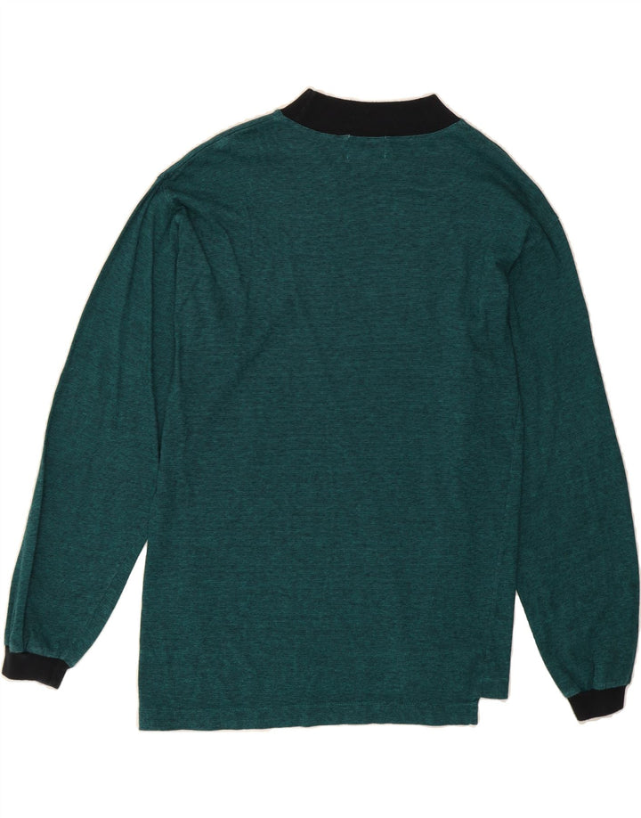 DOCKERS Womens Graphic Top Long Sleeve UK 16 Large Green Cotton Vintage Dockers and Second-Hand Dockers from Messina Hembry 