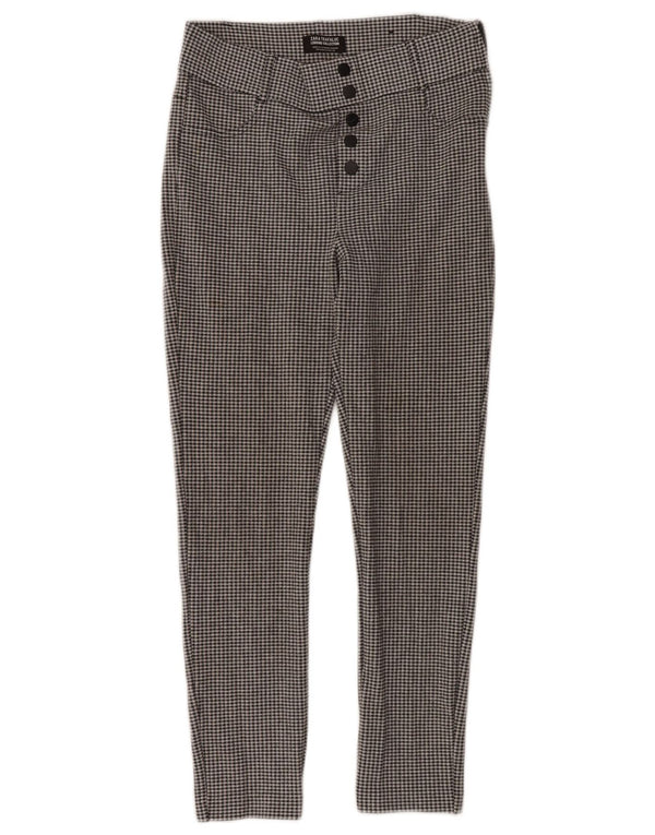 Zara Trafaluc Cropped Bukser Medium W28 L26 Sort Houndstooth