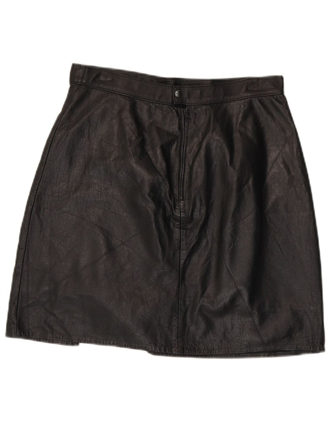 VINTAGE Mini lædernederdel til kvinder W28 Medium Sort