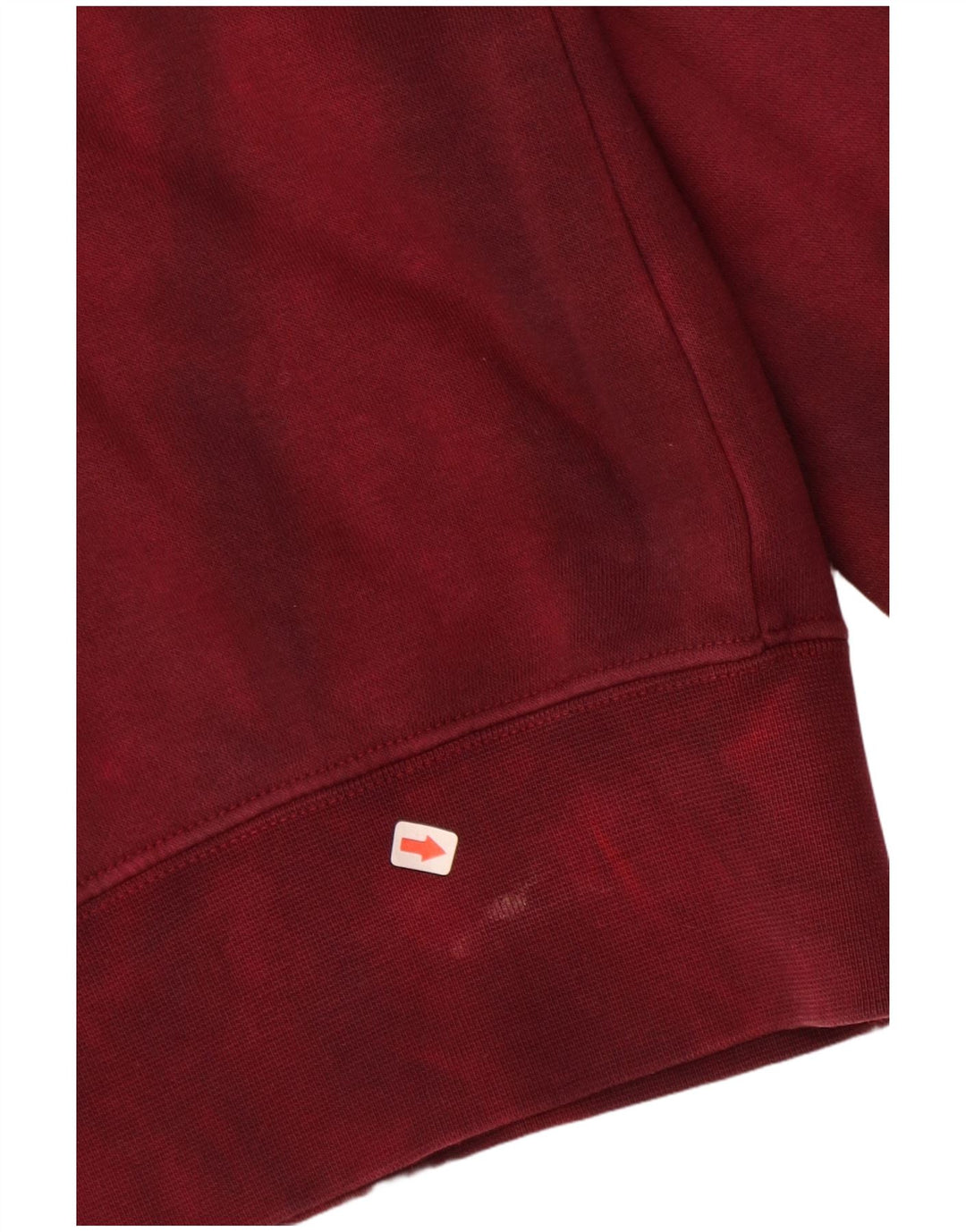 JORDAN Herre Grafisk Standard Fit Hættetrøje Jumper Large Burgundy Tie Dye
