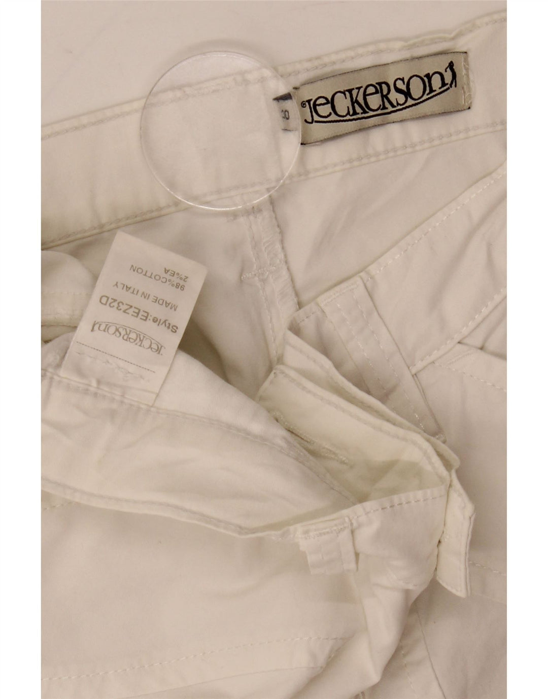 Jeckerson Casual Shorts til kvinder W30 Medium White Bomuld