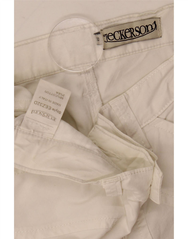 Jeckerson Casual Shorts til kvinder W30 Medium White Bomuld