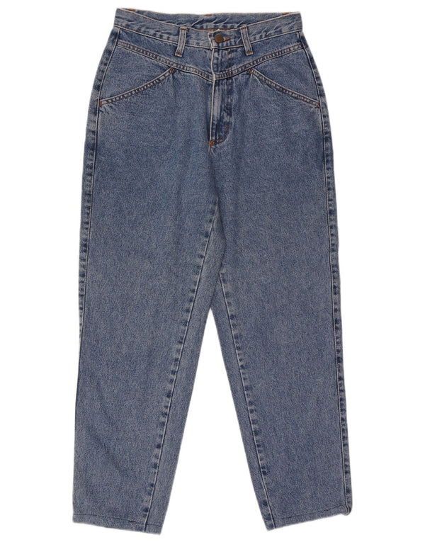 Benetton Kvinder Højtaljede tilspidsede Jeans IT 44 Medium W28 L27 Blå Bomuld