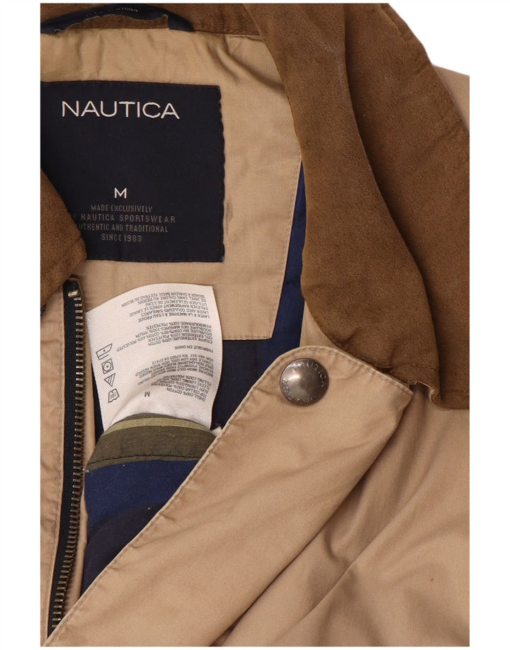 Nautica Herre Windbreaker Jacket UK 38 Medium Beige Polyester