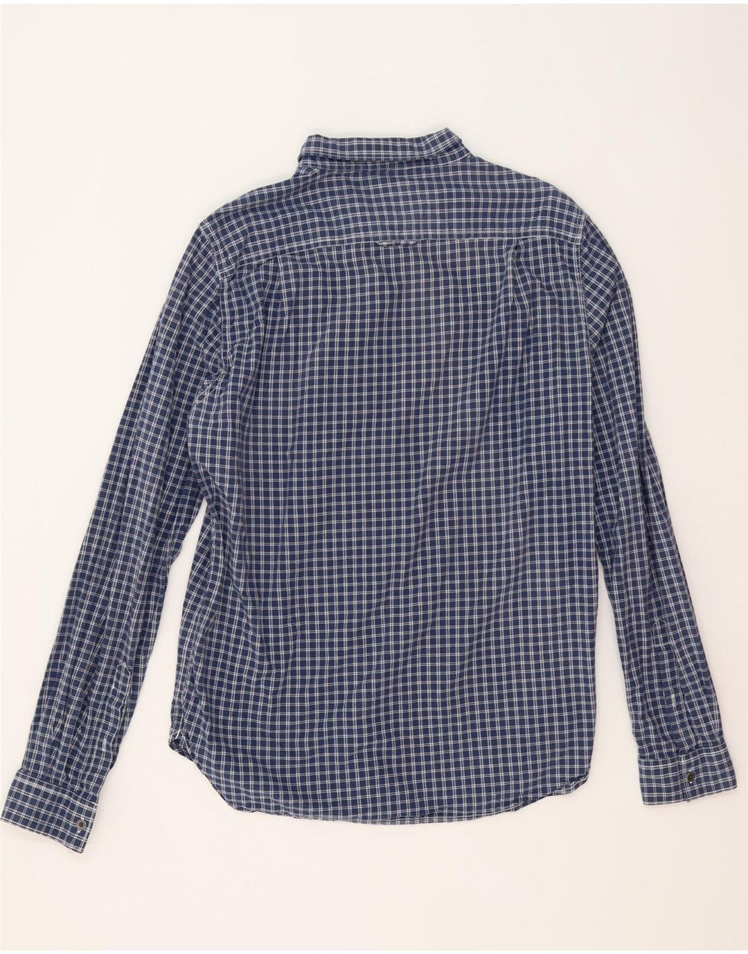 Superdry herreskjorte XL marineblå Gingham bomuld