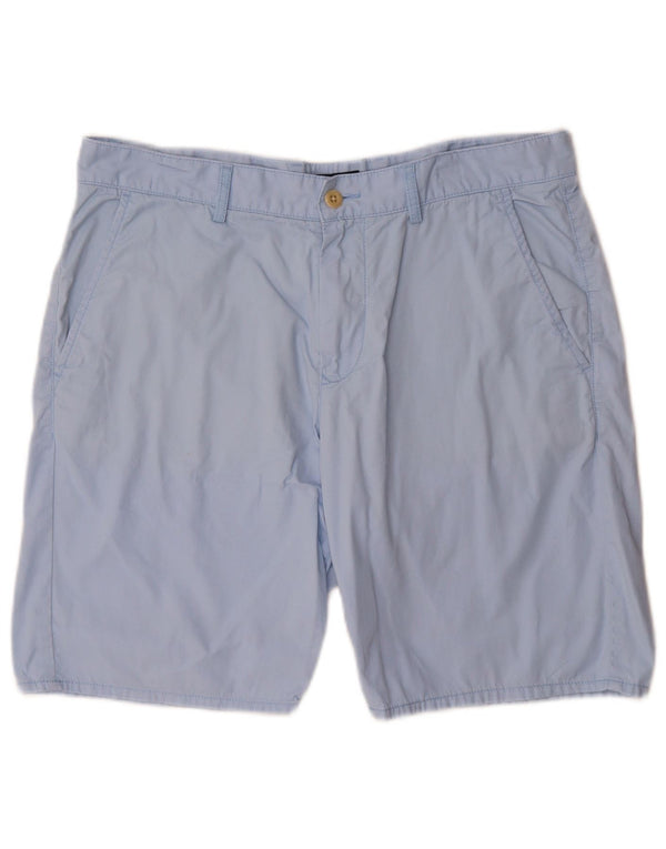 Gant Herre Relaxed Fit Chino Shorts W34 Large Blue Cotton
