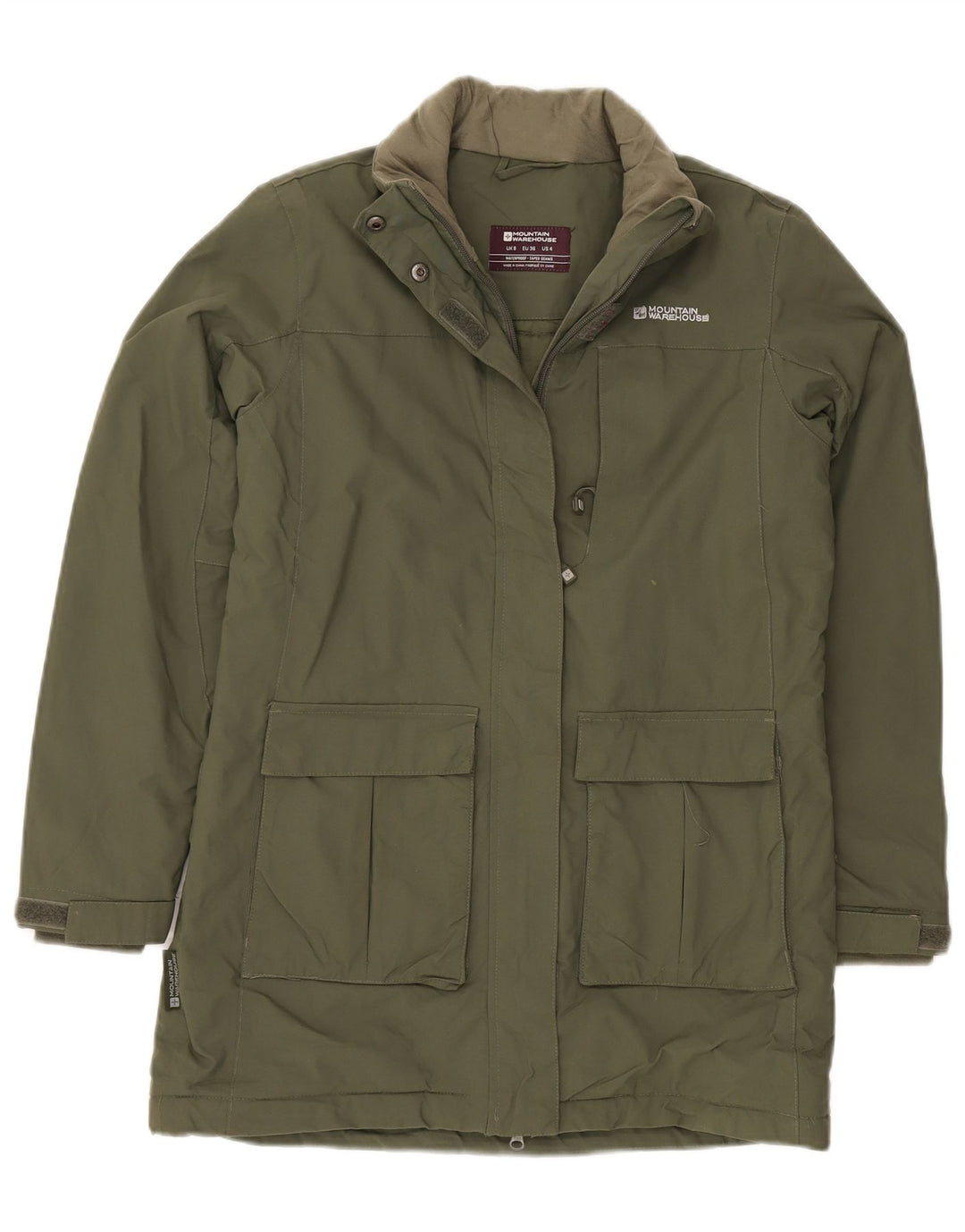 MOUNTAIN WAREHOUSE Dame Oversized Windbreaker Coat UK 8 Small Khaki