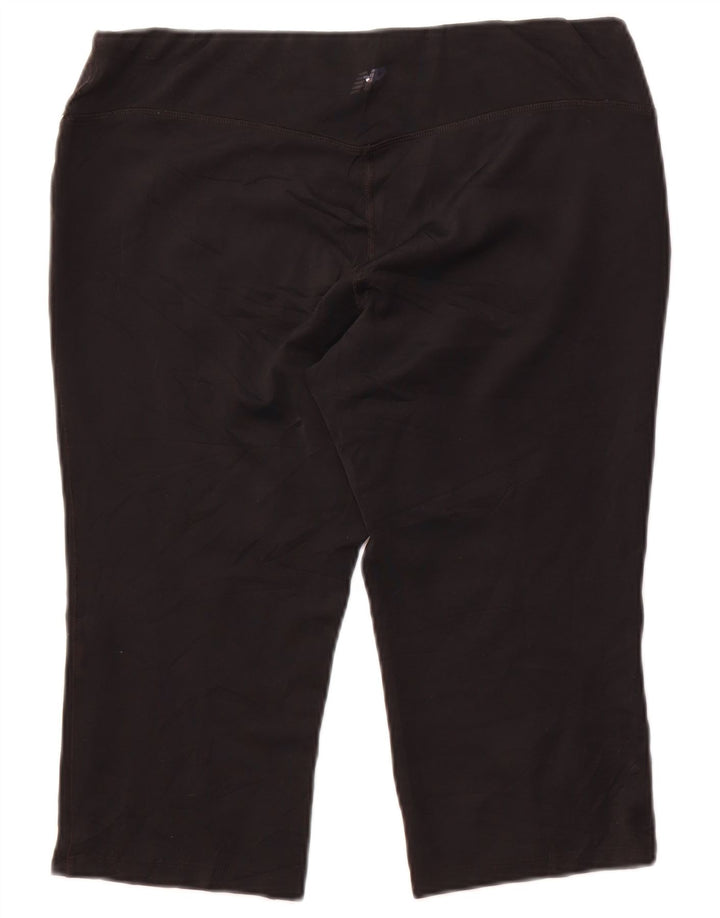 New Balance Dame Capri Leggings UK 18 XL Sort Polyester