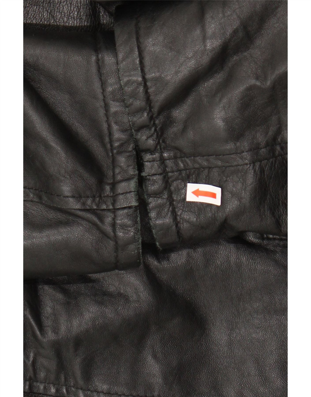 VINTAGE Womens Leather Jacket IT 48 XL Black Leather Vintage Vintage and Second-Hand Vintage from Messina Hembry 