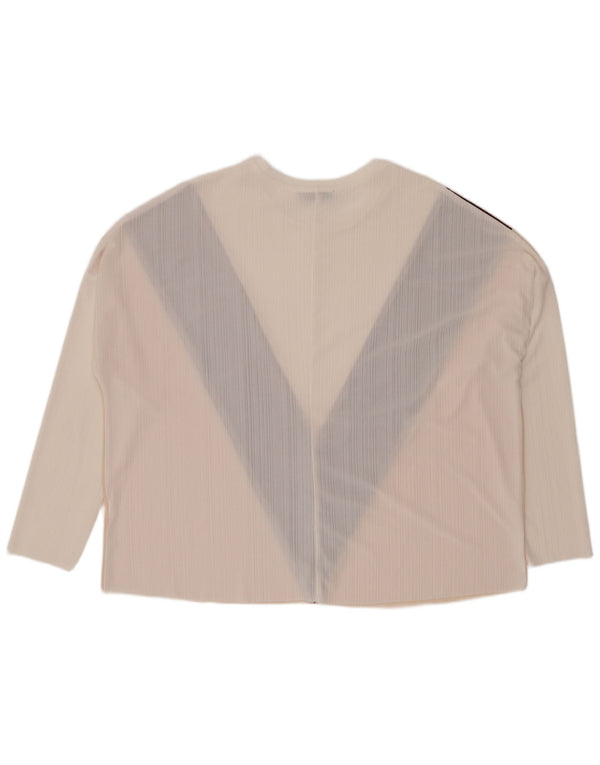 Zara Dame Oversized Top 3/4 ærmer UK 14 Medium Flerfarvet Colourblock