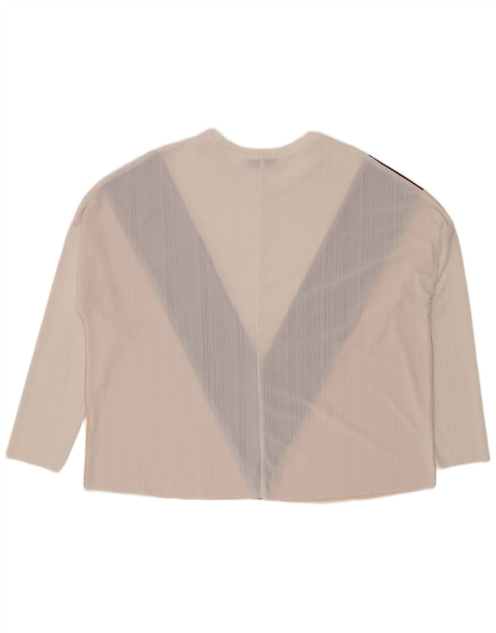 Zara Dame Oversized Top 3/4 ærmer UK 14 Medium Flerfarvet Colourblock