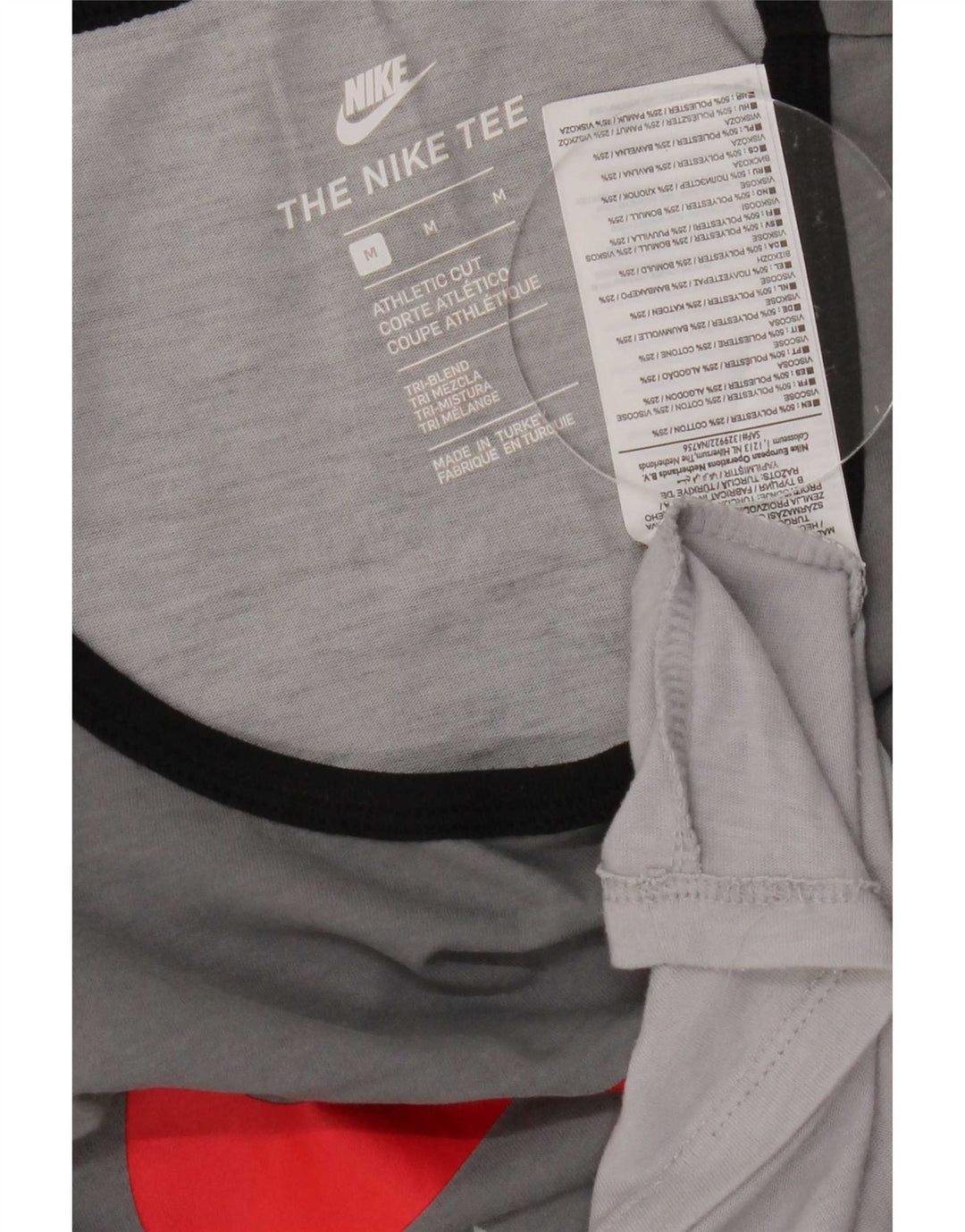 Nike Herre Athletic Cut Grafisk Vest Top Medium Grey Colourblock Polyester