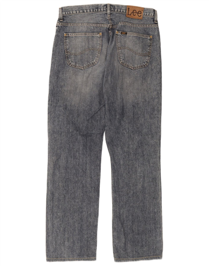 Lee Straight Jeans til mænd W34 L34 blå bomuld