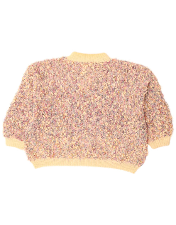 VINTAGE Dame Turtle Neck Jumper Sweater UK 20 2XL Flerfarvet Flecked