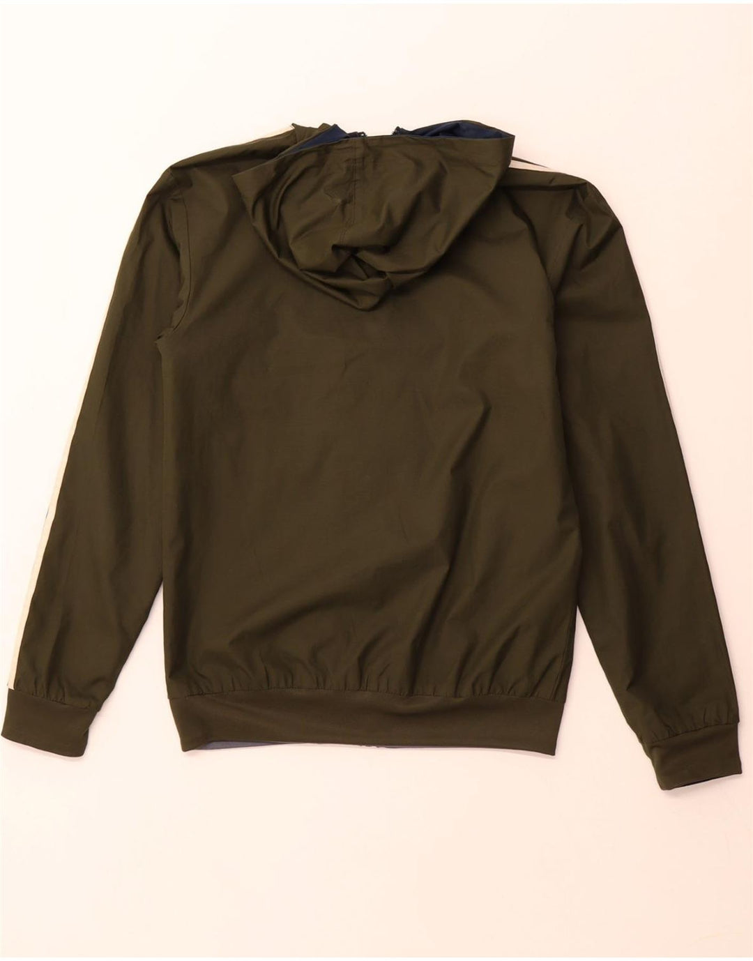 ADIDAS Vendbar træningsdragt med hætte til mænd, topjakke XS Khaki Polyester