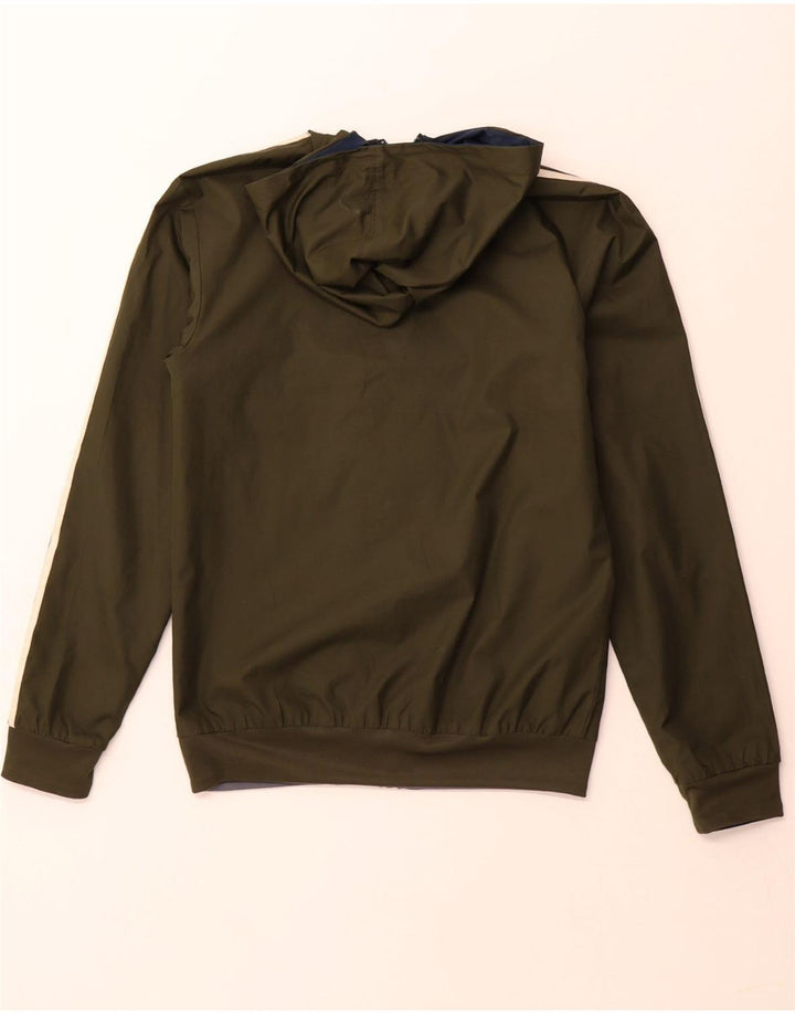 ADIDAS Vendbar træningsdragt med hætte til mænd, topjakke XS Khaki Polyester