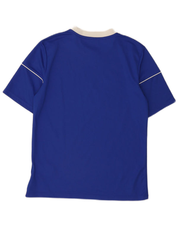 Adidas Boys Climalite T-Shirt Top 13-14 År Blå Polyester