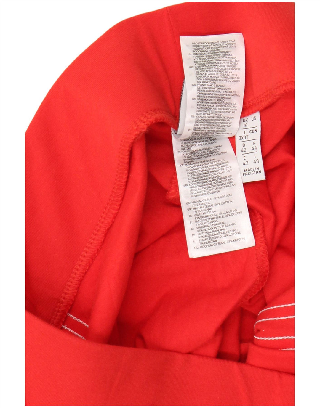 ADIDAS Dame Leggings UK 16 Large Red Bomuld