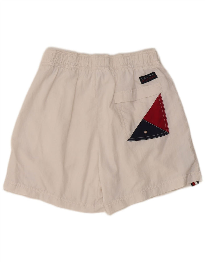 Tommy Hilfiger Grafiske svømmeshorts til kvinder UK 12 Medium White