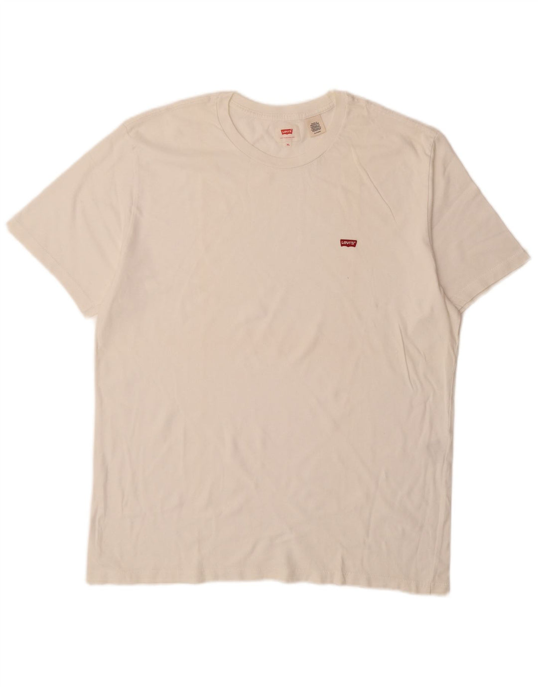 LEVI'S Herre T-Shirt Top XL Hvid Bomuld
