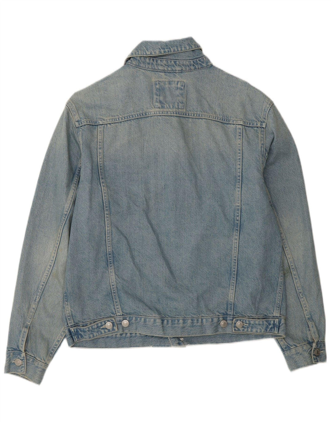Zara Herre denimjakke UK 38 Medium Blue Cotton