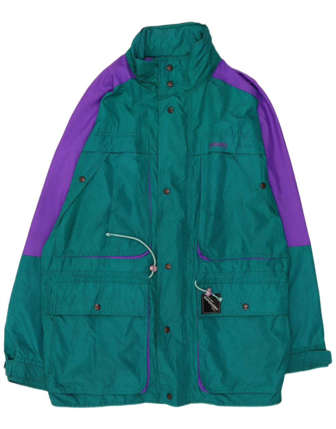 Dolomit Mens Windbreaker Jacket UK 44 2XL Green Colourblock