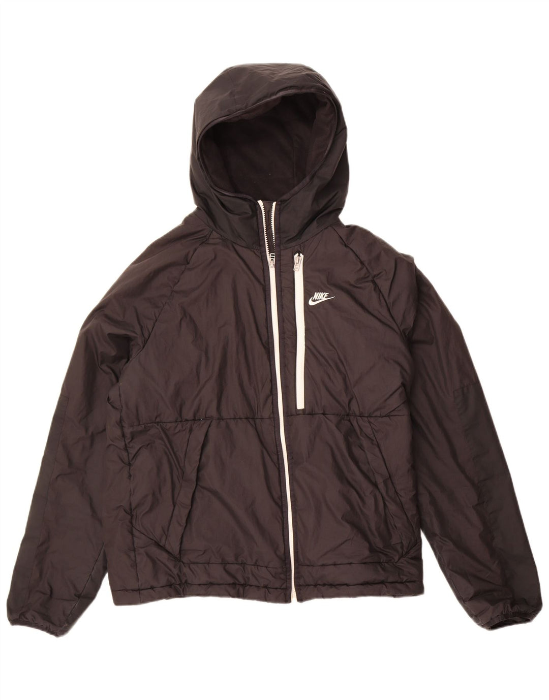 Nike Dame Therma-Fit Hættevindjakke UK 14 Medium Sort