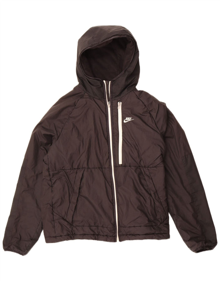 Nike Dame Therma-Fit Hættevindjakke UK 14 Medium Sort