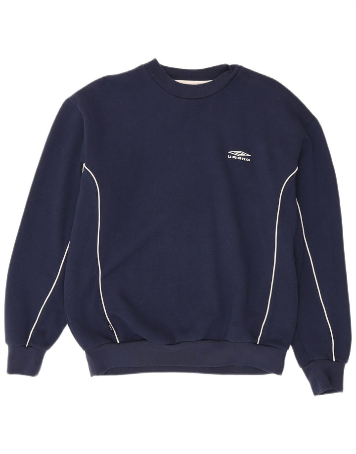 Umbro Herre Sweatshirt Jumper Medium Marineblå Polyester