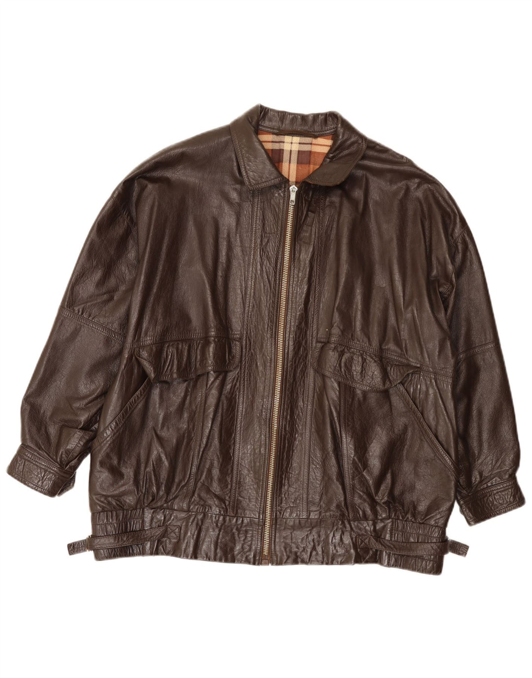 Vintage herre læderjakke UK 40 Large Brown
