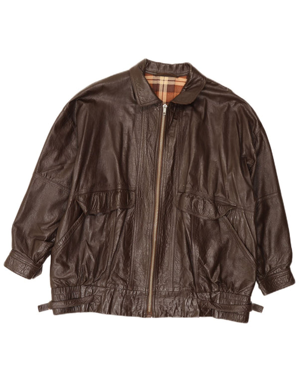 Vintage herre læderjakke UK 40 Large Brown