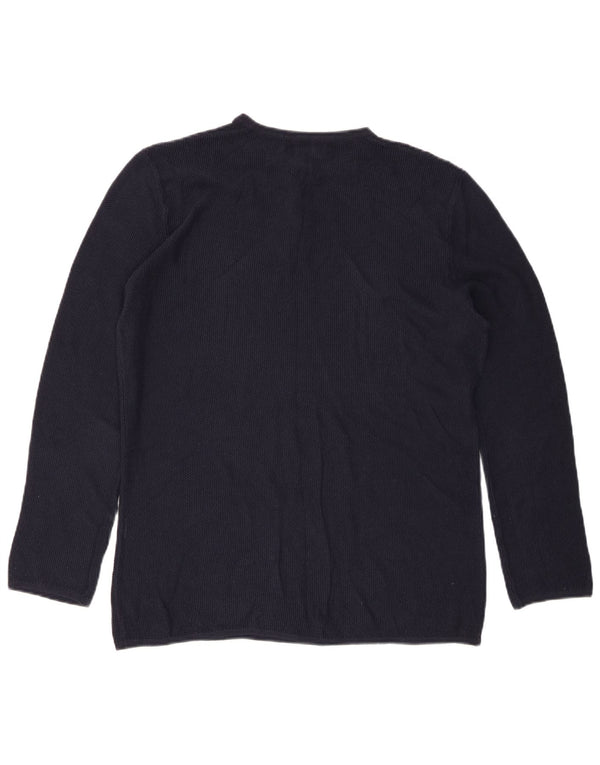Zara Herre Top Langærmet Medium Navy Blue