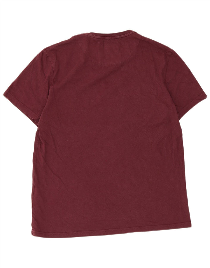 Lyle & Scott Herre T-shirt Top Stor rødbrun bomuld