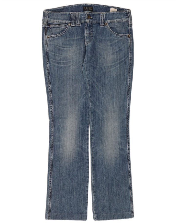 Armani Dame Straight Jeans W28 L30 Blå Bomuld