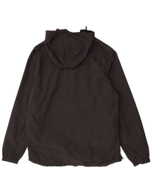 Lyle & Scott Mens Hooded Anorak Jacket UK 40 Large Black Nylon