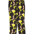 GUESS Womens Crop Casual Bukser W27 L25 Black Floral Polyester