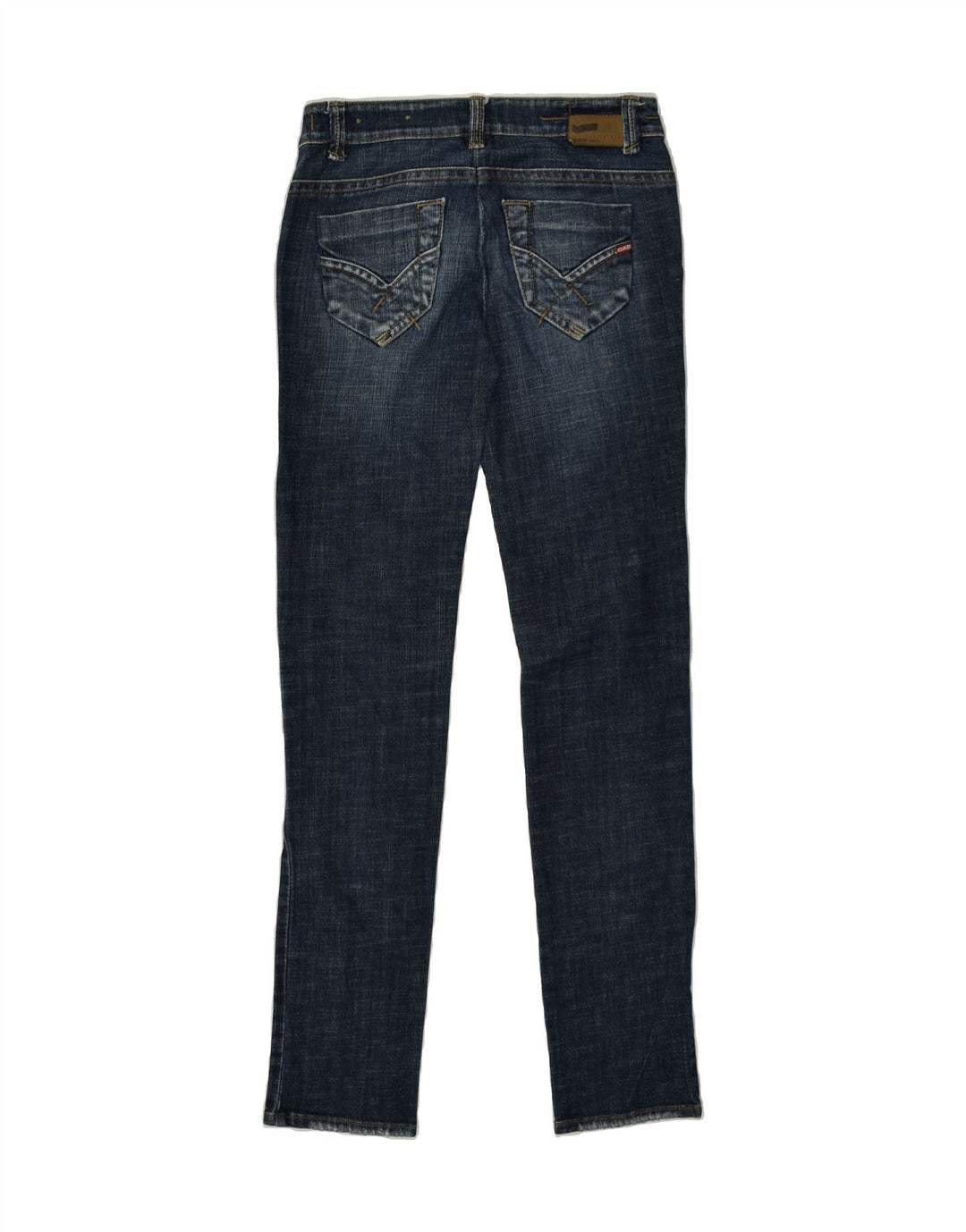 GAS Womens Skinny Jeans W27 L33 Navy Blue Cotton | Vintage Gas | Thrift | Second-Hand Gas | Used Clothing | Messina Hembry 