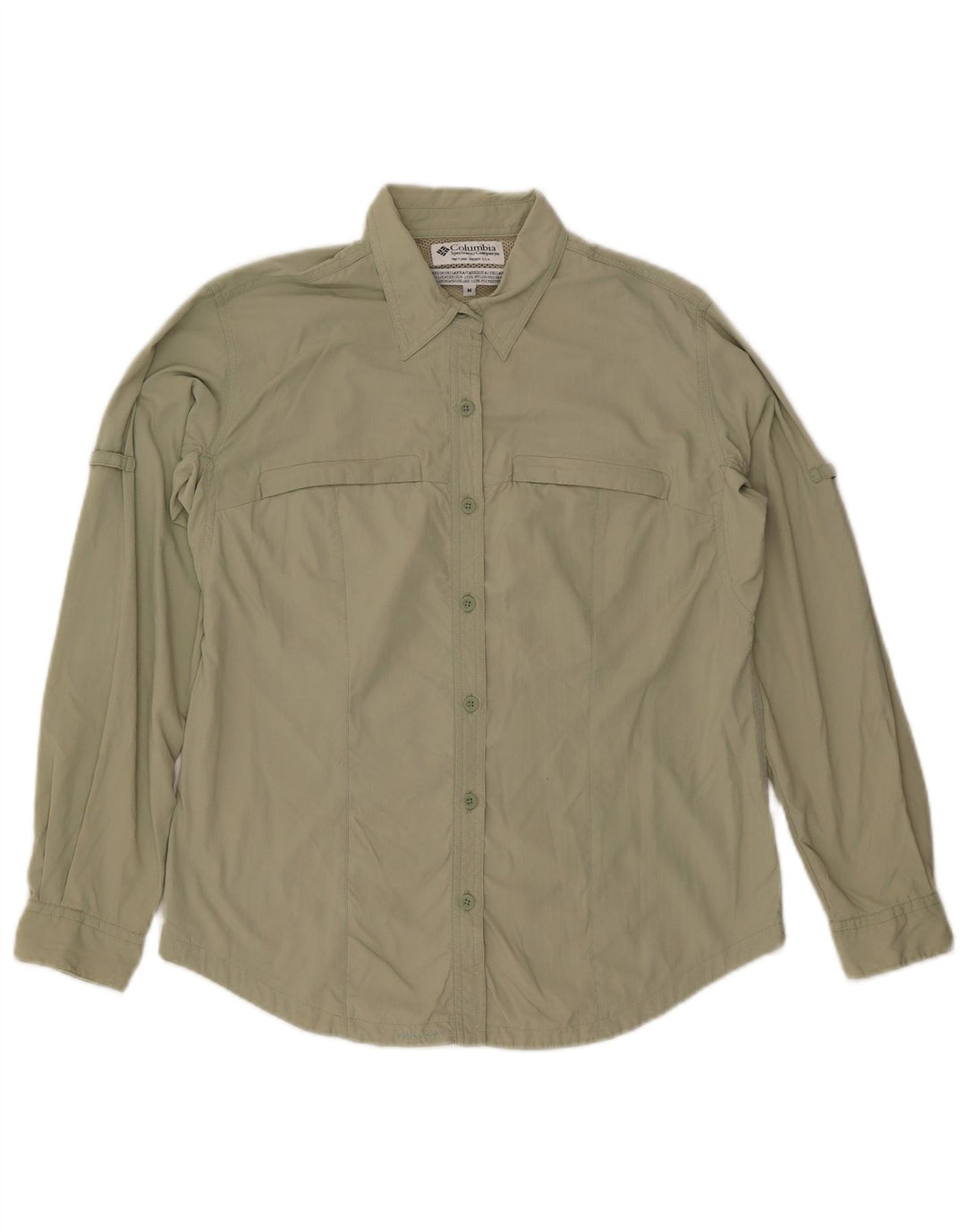 Columbia Dameskjorte UK 14 Medium Khaki Nylon