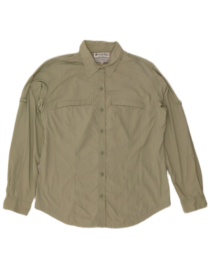 Columbia Dameskjorte UK 14 Medium Khaki Nylon