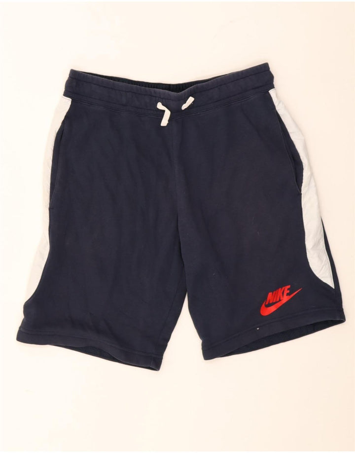 Nike Herre Sportshorts Medium Marineblå Colourblock Bomuld