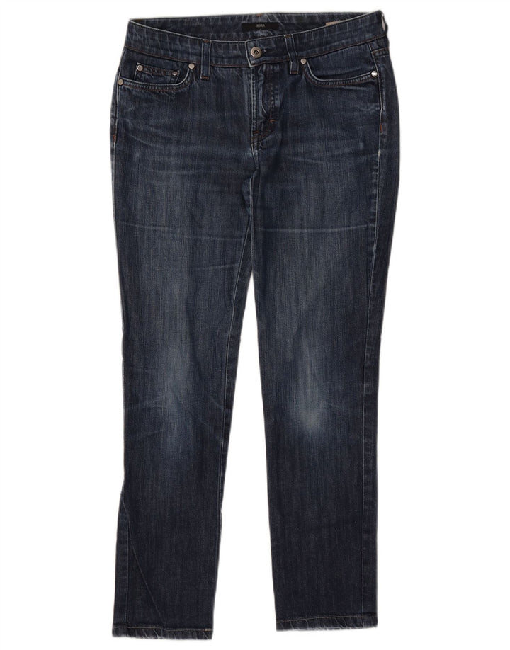 Hugo Boss Dame Slim Jeans W37 L28 Marineblå