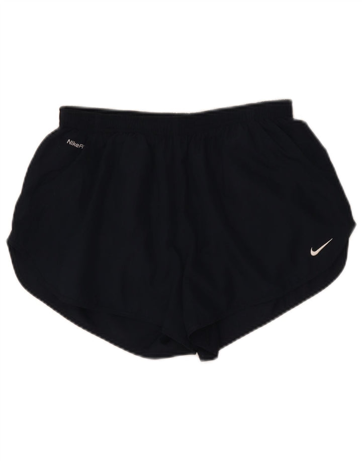 NIKE sportsshorts til kvinder UK 8 Små marineblå polyester