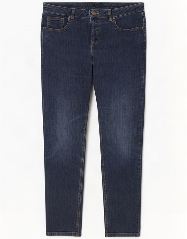 Hobbs Dame Slim Jeans UK 14 Large W32 L28 Navy Blue Cotton