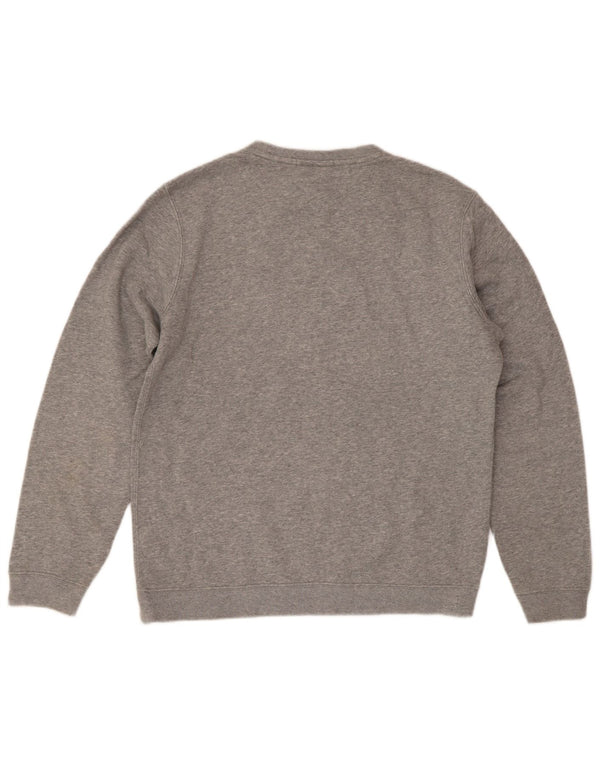 Nike Mens Graphic Regular Fit Sweatshirt Jumper Medium Grey Cotton