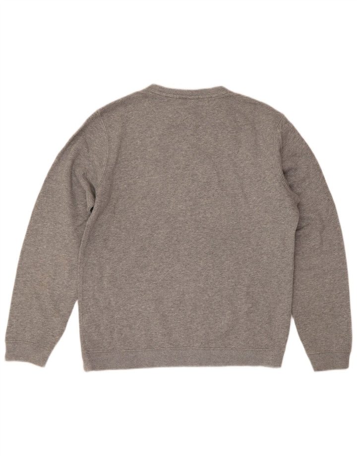 Nike Herre grafisk Regular Fit Sweatshirt Jumper Medium Grå Bomuld
