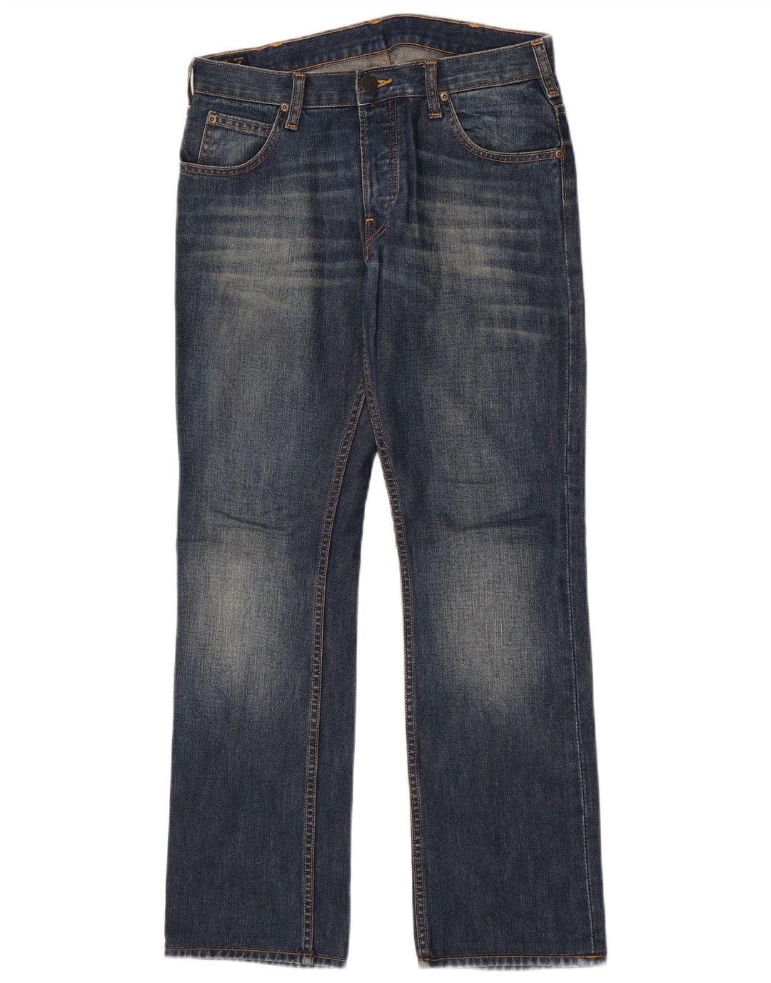 Lee Herre Knox Straight Jeans W30 L32 Blå Bomuld