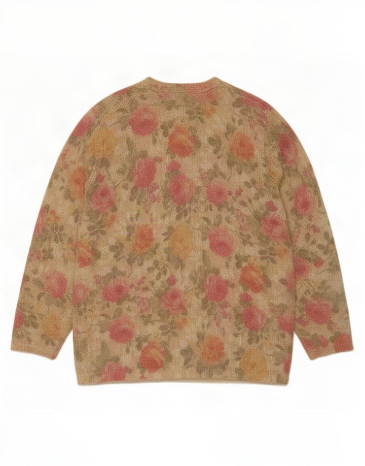 Oris dame cardigan sweater IT 48 XL Flerfarvet blomster