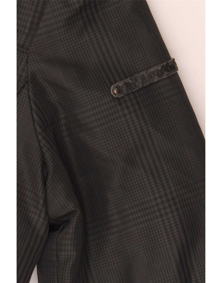PEUTEREY Bomber polstret jakke til mænd IT 46 Small Grå Houndstooth Polyamid