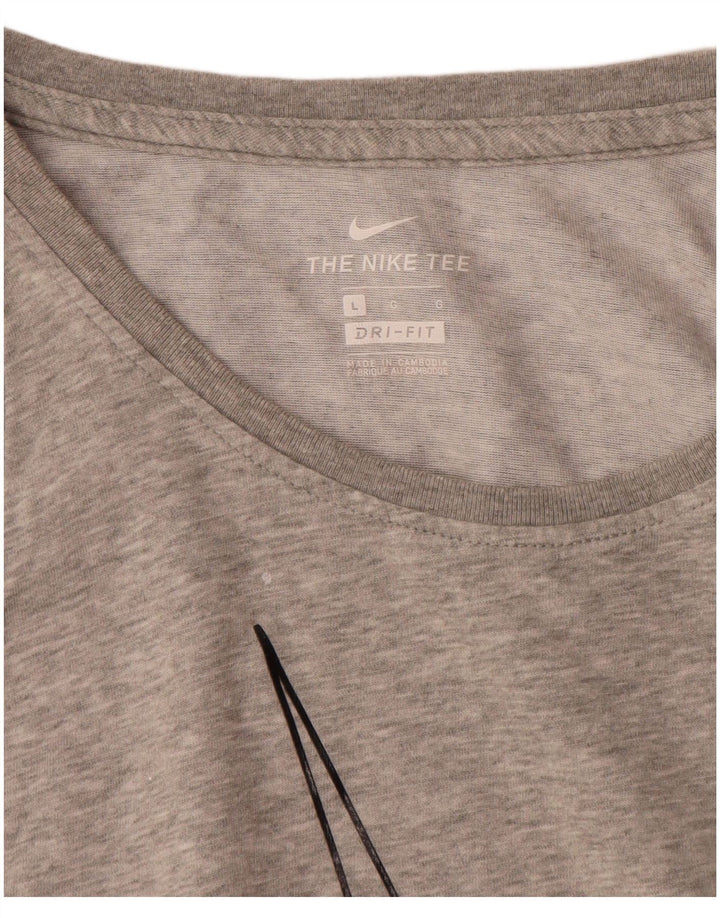 Nike Herre Dri Fit Grafisk Vest Top Stor Grå Bomuld